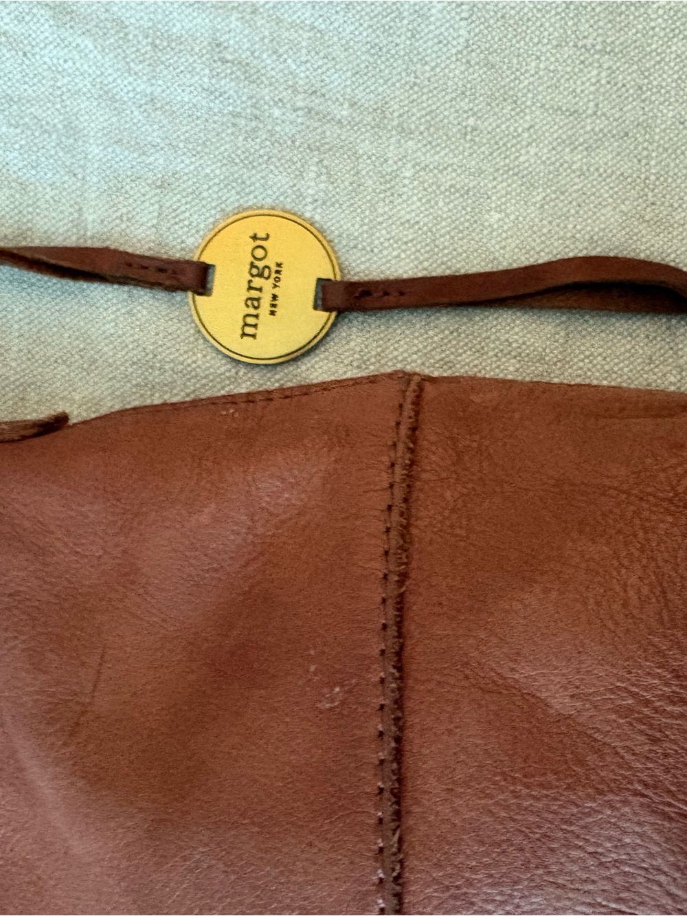 margot Tan Leather Crossbody Bag - Picture 5 of 13